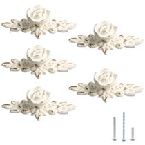 Tiradores para Cajones PDETVEO Vintage Rosa Europea Aleación de Zinc 10x4x3 cm Tiradores para Cajones PDETVEO Vintage Rosa Europea Aleación de Zinc 10x4x3 cm