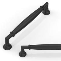 Tiradores para Gabinete Talentedeco Negro Mate 13 cm Paquete de 10