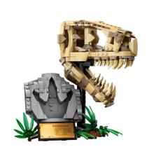 Tiranossauro Rex Crânio Modelo Bloco De Construção Kit Dinossauro Fóssil Brinquedo Educativo Para