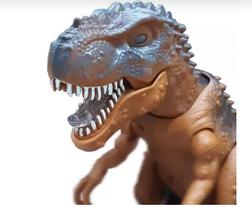 Tiranossauro rex de brinquedo acende luz caminha e emite som