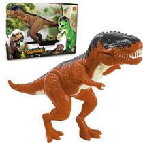 Tiranossauro Rex Divertido Boneco Infantil Articulado Com Luz E Som Dm Toys