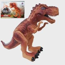 Tiranossauro Rex Solta Fumaça E Movimenta Com Luzes E Som.