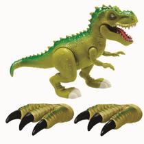 Tiranossauro Rex Som Luz Movimento + Garra Luvas Dinossauro - Adijomar Brinquedos Tiranossauro Rex Som Luz Movimento + Garra Luvas Dinossauro - Adijomar Brinquedos