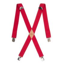 Tirantes Dickies para Hombre, 1.5 pulg., Solidos, Clip Recto Rojo Tirantes Dickies para Hombre, 1.5 pulg., Solidos, Clip Recto Rojo