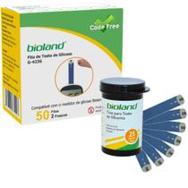 Tiras 25 Fitas Glicose Bioland Glicemia