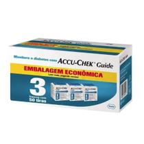 Tiras Accu-chek Guide - Kit com 3 Caixas de 50 Tiras (150 Tiras)