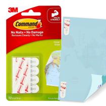 Tiras Adhesivas para Póster Command, Soporte de 0.45 kg, Blancas, Paquete de 12 Tiras Adhesivas para Póster Command, Soporte de 0.45 kg, Blancas, Paquete de 12