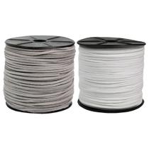 Tiras de Camurça 2.7mm 20 Metros Cinza e 20 Metros Branco Tiras de Camurça 2.7mm 20 Metros Cinza e 20 Metros Branco