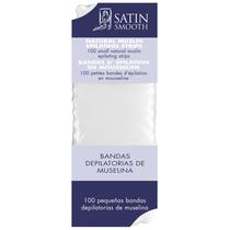 Tiras de cera, cetim, liso, não tecido, musselina pequena, 100 ct