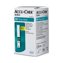 Tiras de Controle de Glicemia Active Accu-Chek 50 Tiras