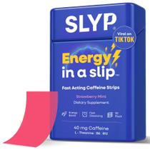 Tiras de Energia Slyp Sabor Morango com Menta 40 mg de Cafeína 30 Unidades Tiras de Energia Slyp Sabor Morango com Menta 40 mg de Cafeína 30 Unidades