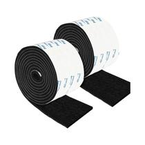 Tiras De Feltro Preto Com Adesivo, 2x 60 Polegadas, Protetores De Móveis, Fita De Feltro