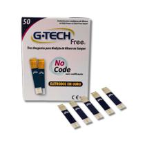 Tiras de Glicose Free 1 Caixa com 50 Unidades G-tech