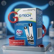 Tiras De Glicose G Tech Lite 50 Unidades