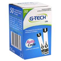Tiras de glicose g-tech lite com 50 unidades