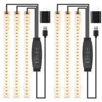 Tiras de luz LED para cultivo RWNTAO, espectro completo, temporizador de 3/9/12 h Tiras de luz LED para cultivo RWNTAO, espectro completo, temporizador de 3/9/12 h