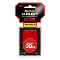 Tiras de montagem Scotch-Mount Extreme Double Side 48 tiras Tiras de montagem Scotch-Mount Extreme Double Side 48 tiras