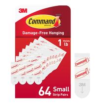 Tiras de reposição Command Small White 64-Strips