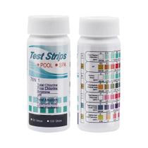 Tiras De Teste De Água Multifuncionais Para Piscina PH Cloro Bromo 3 4 5 7 Em 1 50 100pcs