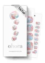 Tiras de unhas de gel semicuradas Mohora P Newtro No.1 com acessórios Tiras de unhas de gel semicuradas Mohora P Newtro No.1 com acessórios