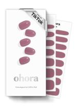 Tiras de unhas de gel Sohora semi-curadas em roxo de ameixa nua Tiras de unhas de gel Sohora semi-curadas em roxo de ameixa nua