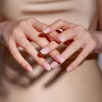 Tiras de unhas em gel DANNI & TONI Semi Curadas French Ombre Pink
