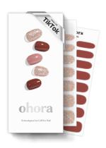 Tiras de unhas em gel Sohora Semi Curadas com Glitter Marrom Heimish Tiras de unhas em gel Sohora Semi Curadas com Glitter Marrom Heimish