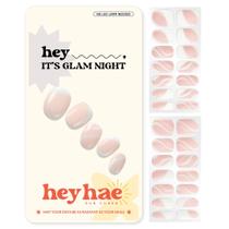 Tiras de unhas Heyhae Gel semicurado French Pink Spring 28 unidades