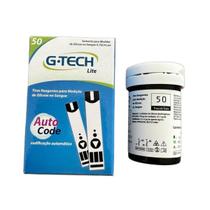 tiras glicemia glicose c/50 unidades lite gtech auto code