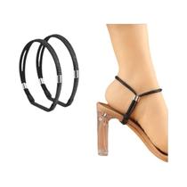 Tiras Invisíveis De Strass Para Sapatos De Salto Alto Femininos, Cintas Elásticas Anti-Deslizantes