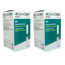 Tiras Medidor Glicemia Accu Check Active 100 Unidades