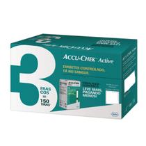 Tiras Medidor Glicemia Accu Check Active 150 Unidades