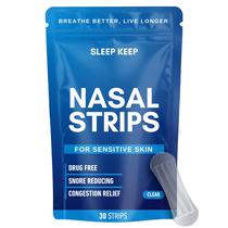 Tiras nasais Sleep Keep Extra Strength, pacote com 30 unidades, transparente
