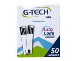 Tiras P/ Aparelho G-TECH Vita 50 unidades Lançamento Diabetes