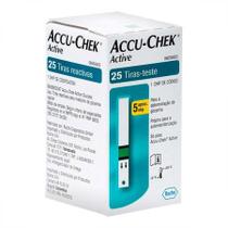 Tiras Para Controle De Glicemia Accu-Chek Active 25 Unidades