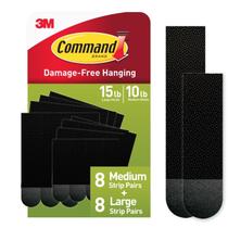 Tiras para pendurar fotos em preto médio e grande