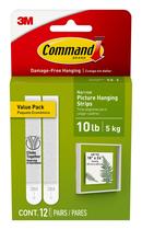 Tiras para Pendurar Quadros Command 10 lb 12 Pares Branco Tiras para Pendurar Quadros Command 10 lb 12 Pares Branco