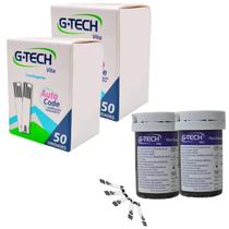 Tiras Reagentes Fita Medir Glicose Glicemia 100 Unidades Gtech Vita Tiras Reagentes Fita Medir Glicose Glicemia 100 Unidades Gtech Vita