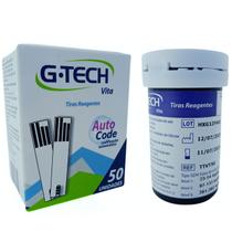Tiras Reagentes G-tech Para Medidor De Glicose Desidrogenase Sangue C/50 Unidades