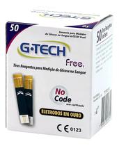 Tiras Reagentes GTech Free 1 com 50 Unidades