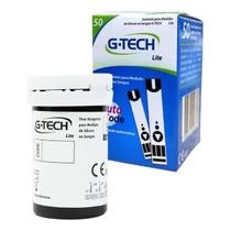 Tiras Reagentes Gtech Free Lite Para Medição Glicemia 50 unidades