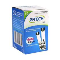 Tiras Reagentes Gtech Lite Para Glicemia 50 Unidades