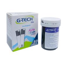 Tiras Reagentes GTECH Vita 50 Unidades para Medidor de Glicose Compatível com Aparelho GTECH Vita
