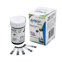 Tiras Reagentes Medição de Glicose G-Tech Lite 25 Unidades