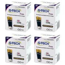 Tiras Reagentes Medidor Glicemia Diabetes G-Tech Free1 200 Unidades