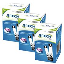 Tiras Reagentes Medidor Glicemia Diabetes G-Tech Lite 150 Unidades