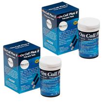 Tiras Reagentes Medidor Glicemia Diabetes On Call Plus II com 100 Unidades Tiras Reagentes Medidor Glicemia Diabetes On Call Plus II com 100 Unidades