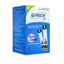 Tiras Reagentes Para Glicemia G-tech Lite com 50 Unidades