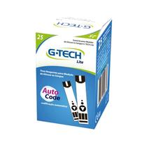 Tiras Reagentes para Medição de Glicose G-Tech Lite 25 Unidades