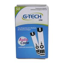 Tiras Reativas glicose aparelho G-tech lite c/50 auto - Glicomed